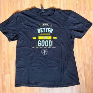 Men’s Black T-shirt: Large